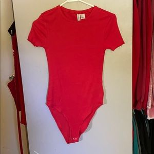 H&M Red Bodysuit